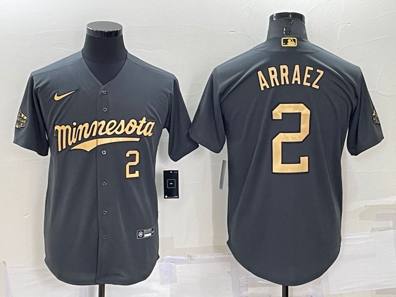 Men Minnesota Twins #2 Arraez Grey 2022 All Star Nike MLB Jersey->minnesota twins->MLB Jersey